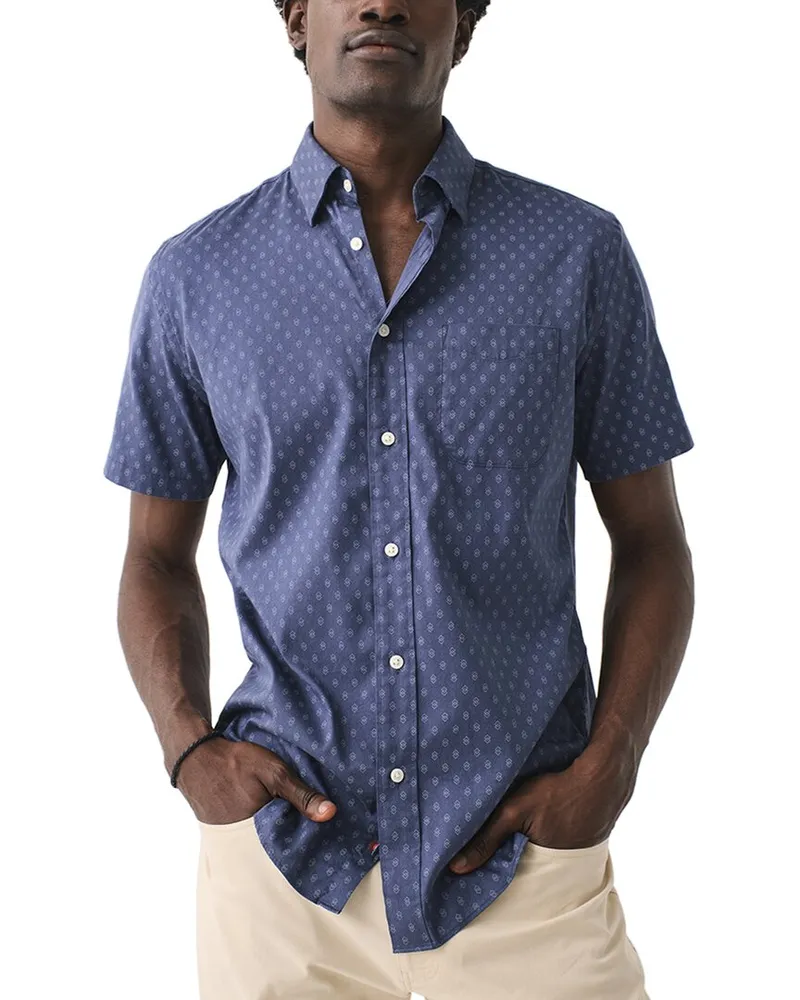 Faherty Movement Shirt (Tall Navy