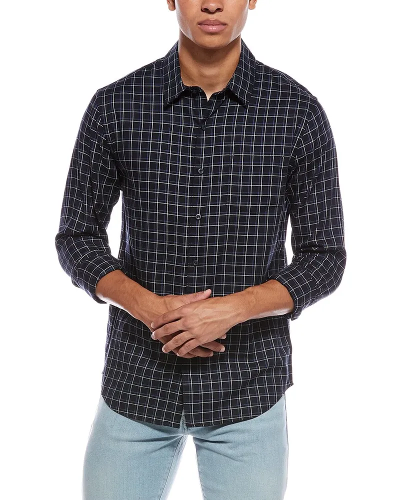 Vince Ynez Plaid Shirt Blue
