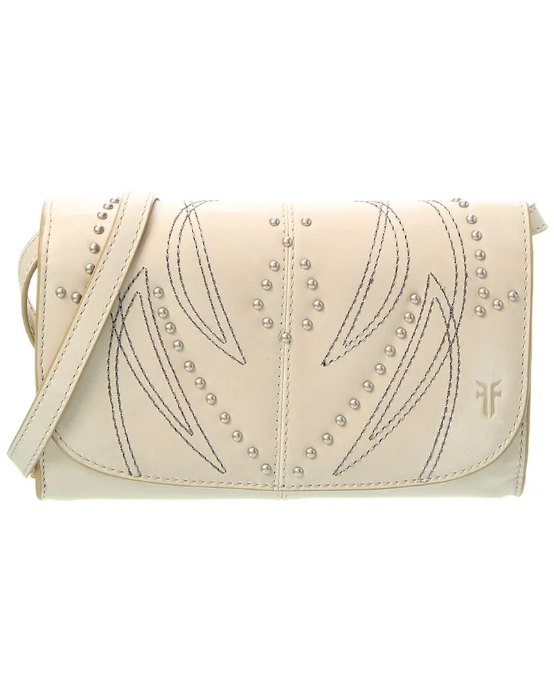 Frye Sara Leather Wallet Crossbody Brown