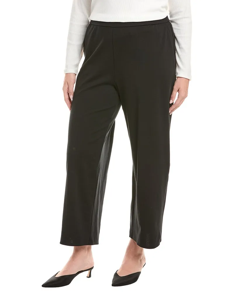 Eileen Fisher Wide Ankle Pant Black