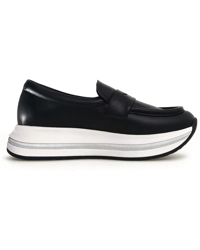 Voile Blanche Merry Leather Loafer Black