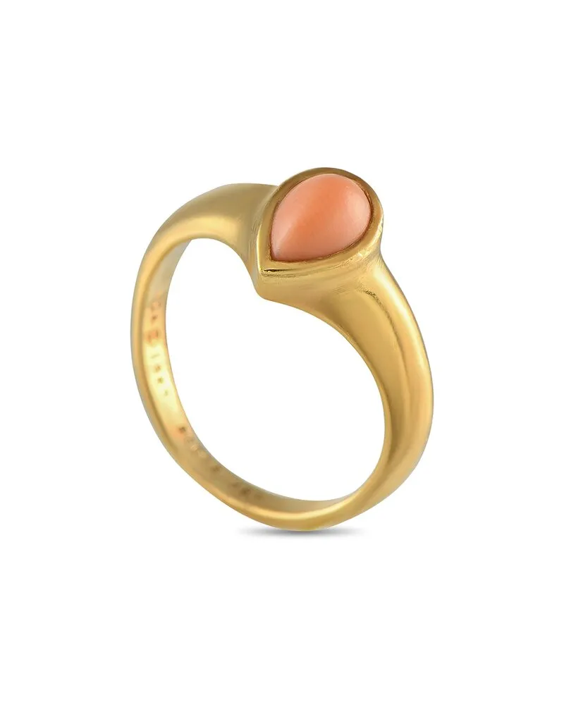 Van Cleef & Arpels 18K Coral Ring (Authentic Pre-Loved Nocolor