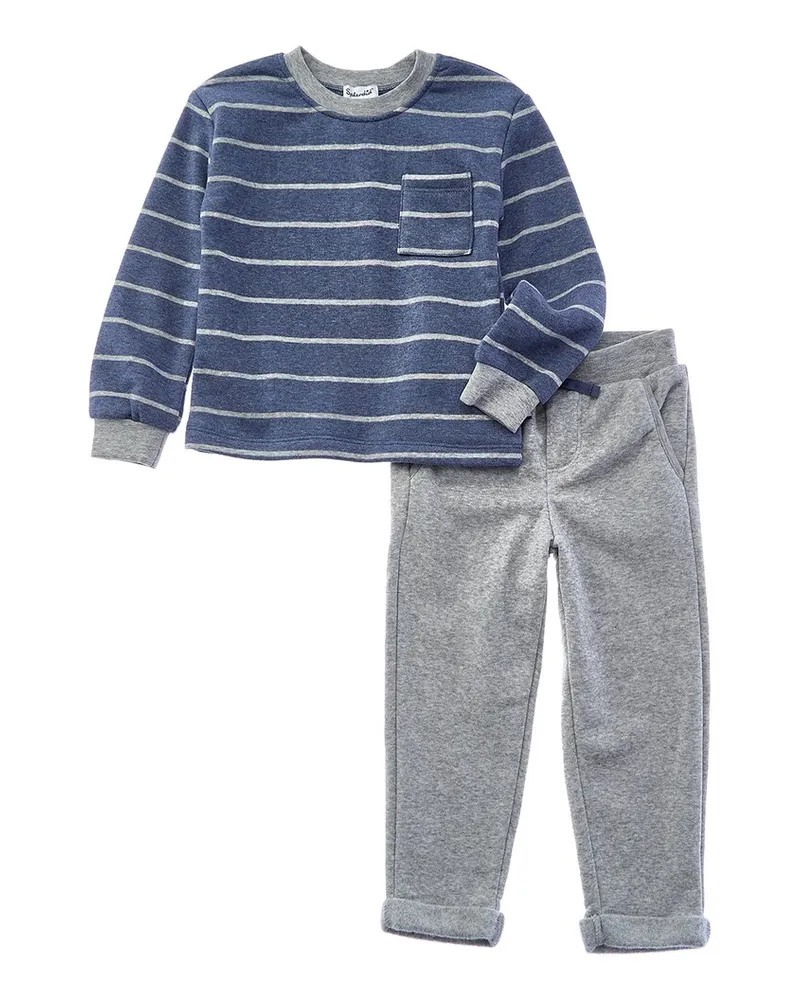 Splendid 2pc Pullover & Pant Set Blue