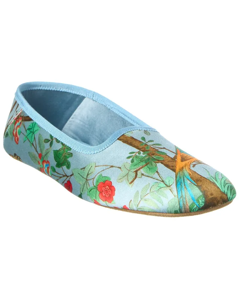 Gucci Satin Slipper Blue