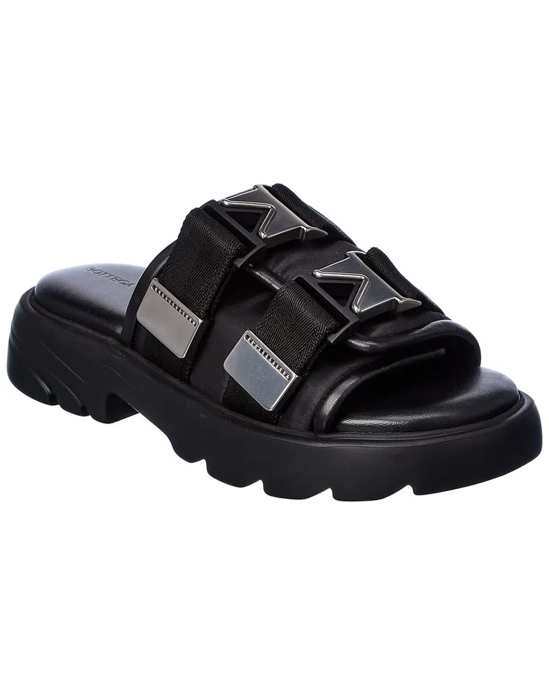 Bottega Veneta Flash Leather Sandal Black