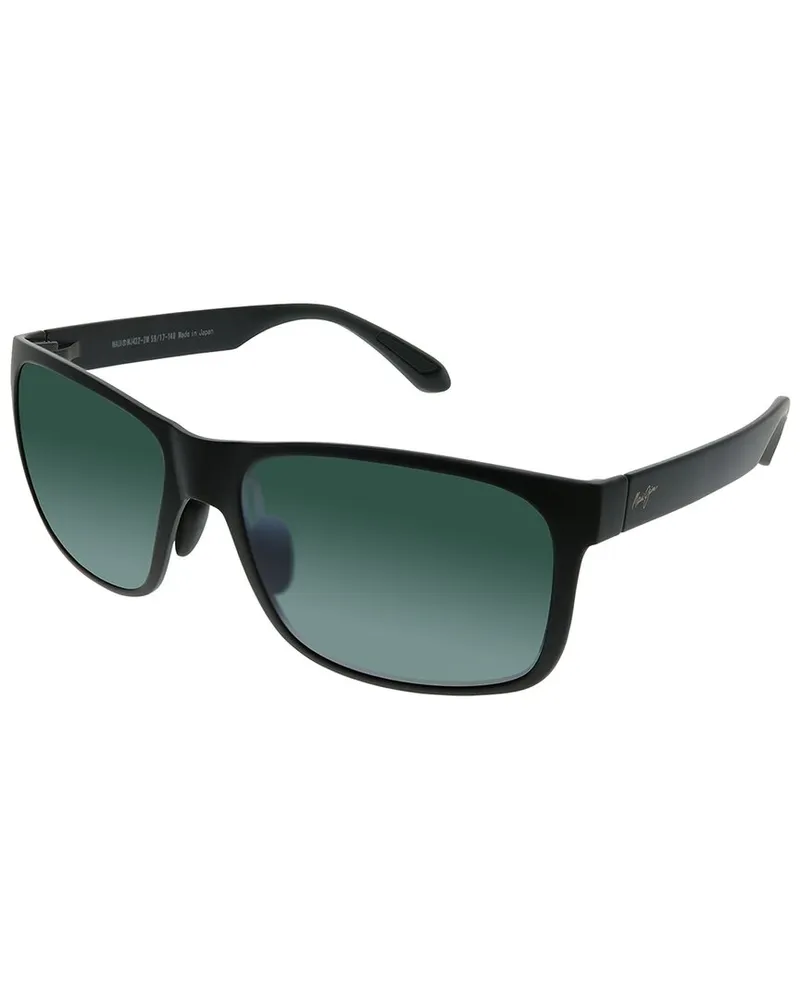 Maui Jim Unisex 432 59mm Polarized Sunglasses Black