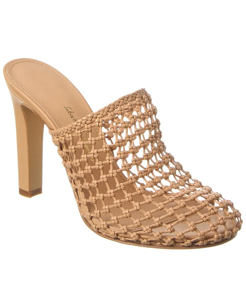 Ferragamo Ellas X5 Leather Mule Nocolor