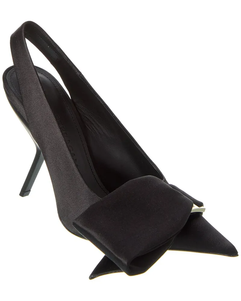Ferragamo Erica Satin Slingback Pump Black