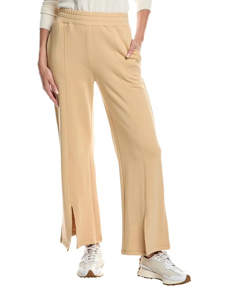 Nation Ltd Lincoln Front Slit Knit Pant Brown