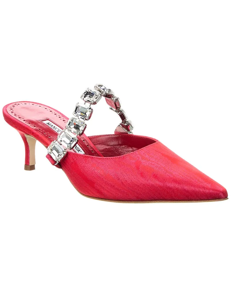 Manolo Blahnik Humibamu 50 Mule Red