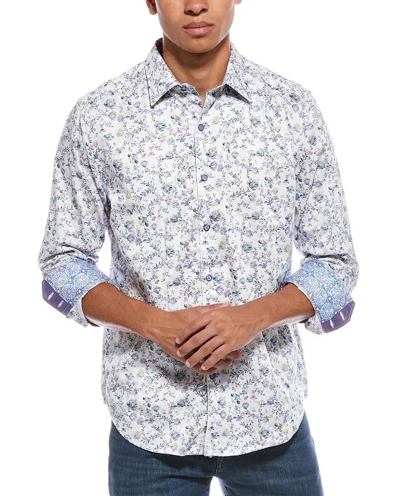 Robert Graham Carmo Classic Fit Woven Shirt White