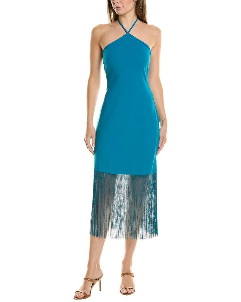 Nicole Miller Halter Midi Dress Nocolor