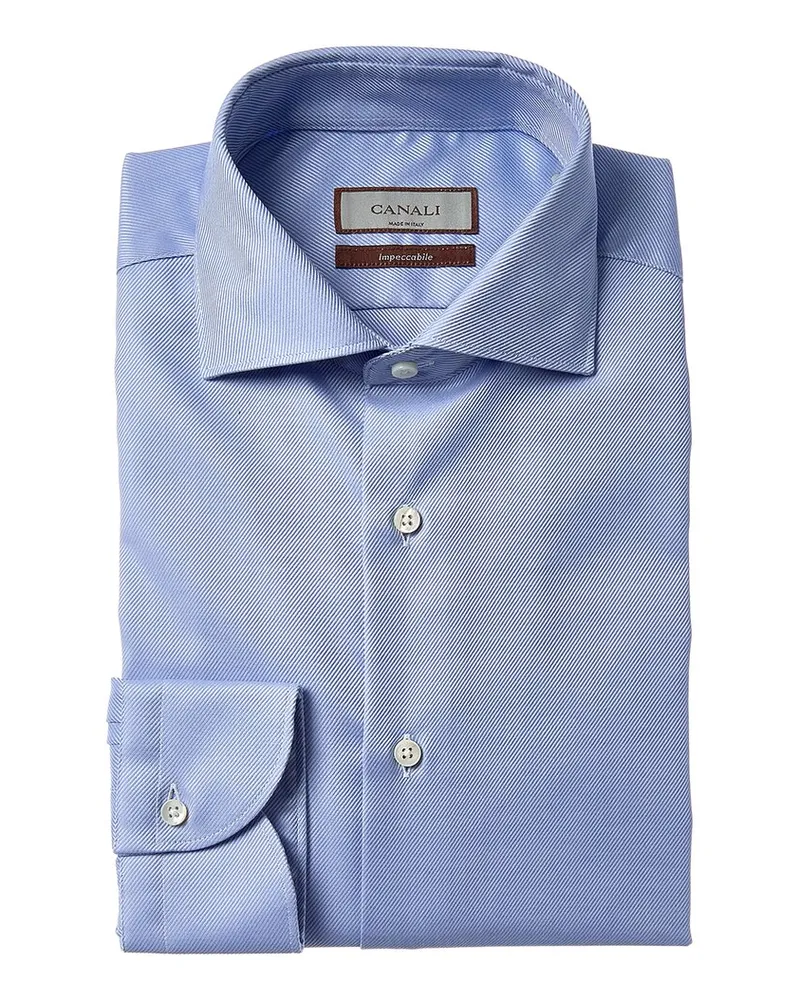 Canali Dress Shirt Blue