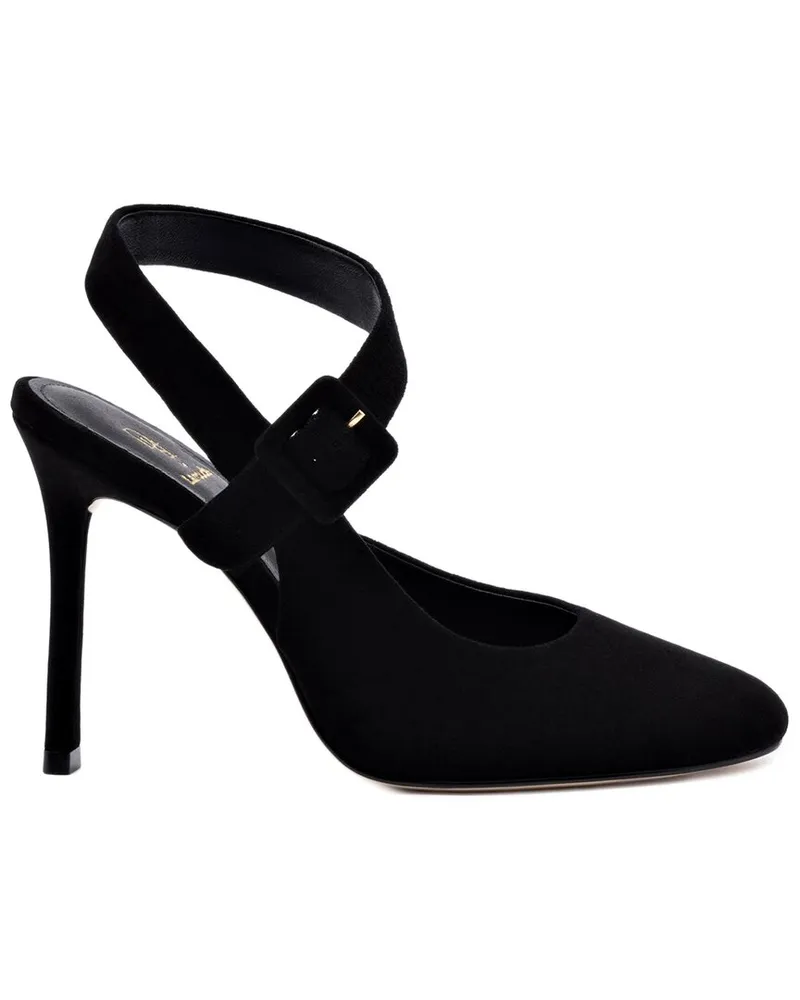 Larroude Larroudé Deena By Larroudé Leather Pump Black