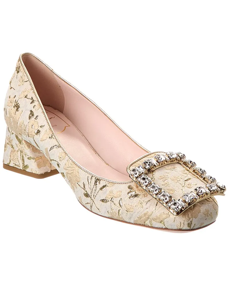 Roger Vivier Jacquard Pump White