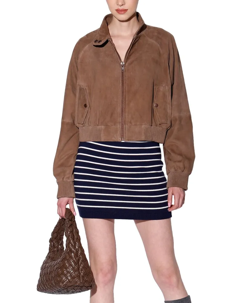 Walter Baker Bowie Leather Jacket Brown
