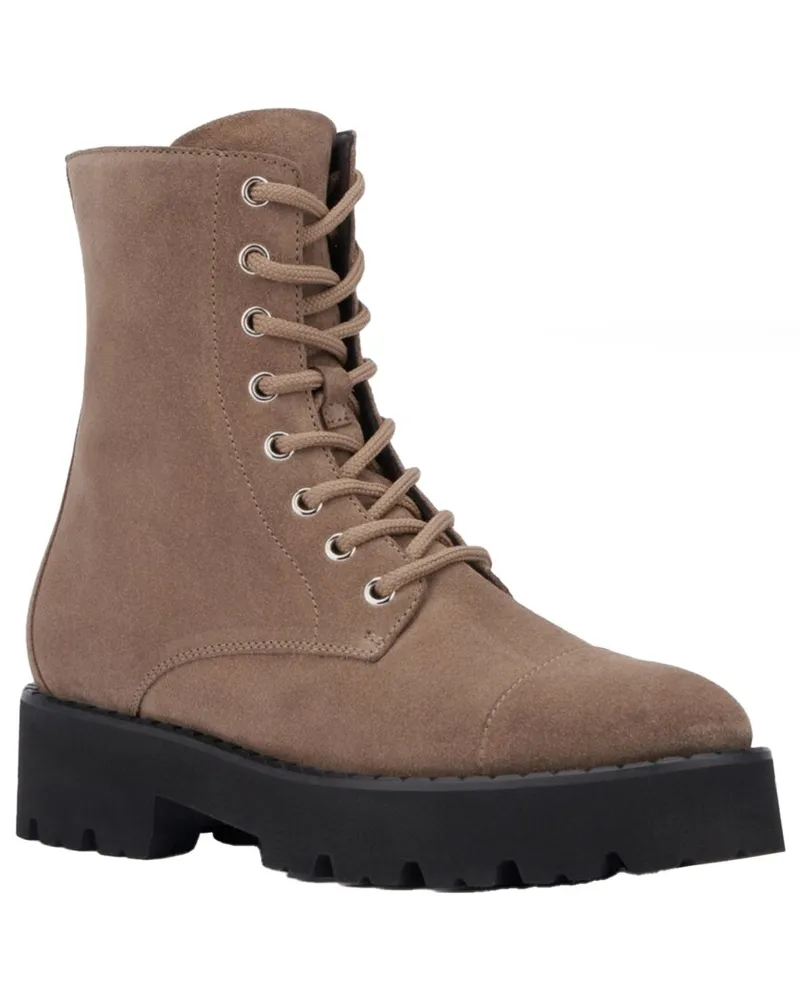 Aquatalia Savina Weatherproof Suede Boot Brown