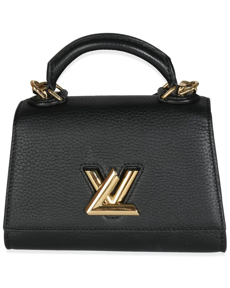 Louis Vuitton Black Leather Twist One Handle BB (Authentic Pre-Loved Nocolor