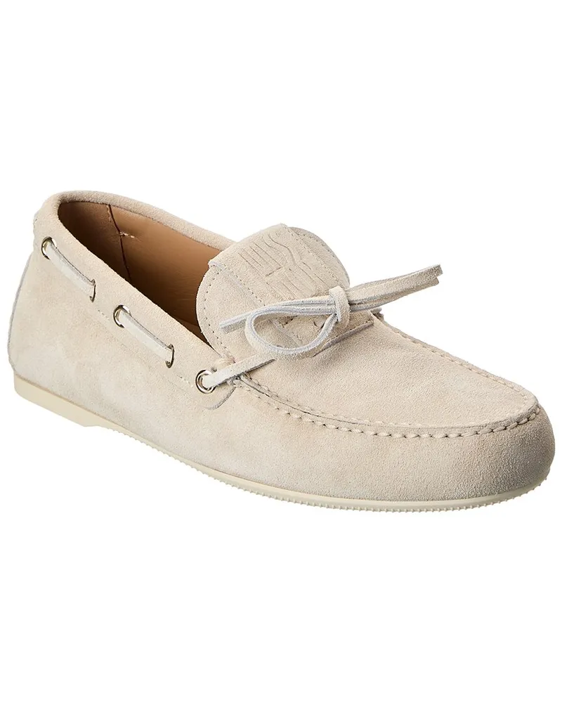 Dior Miss Dior Street Suede Loafer White
