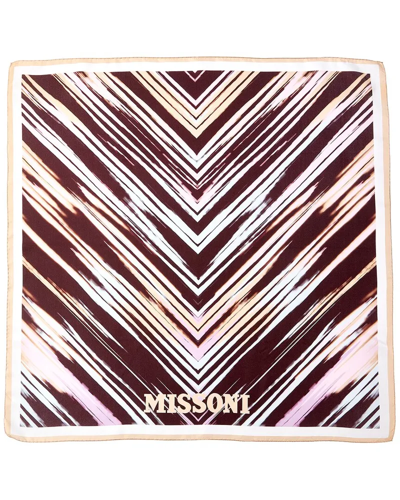 Missoni Silk Scarf Brown
