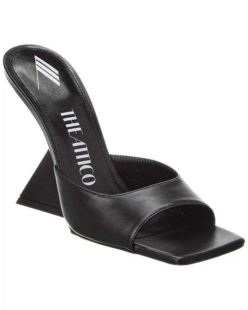 ATTICO Cheope Leather Mule Black