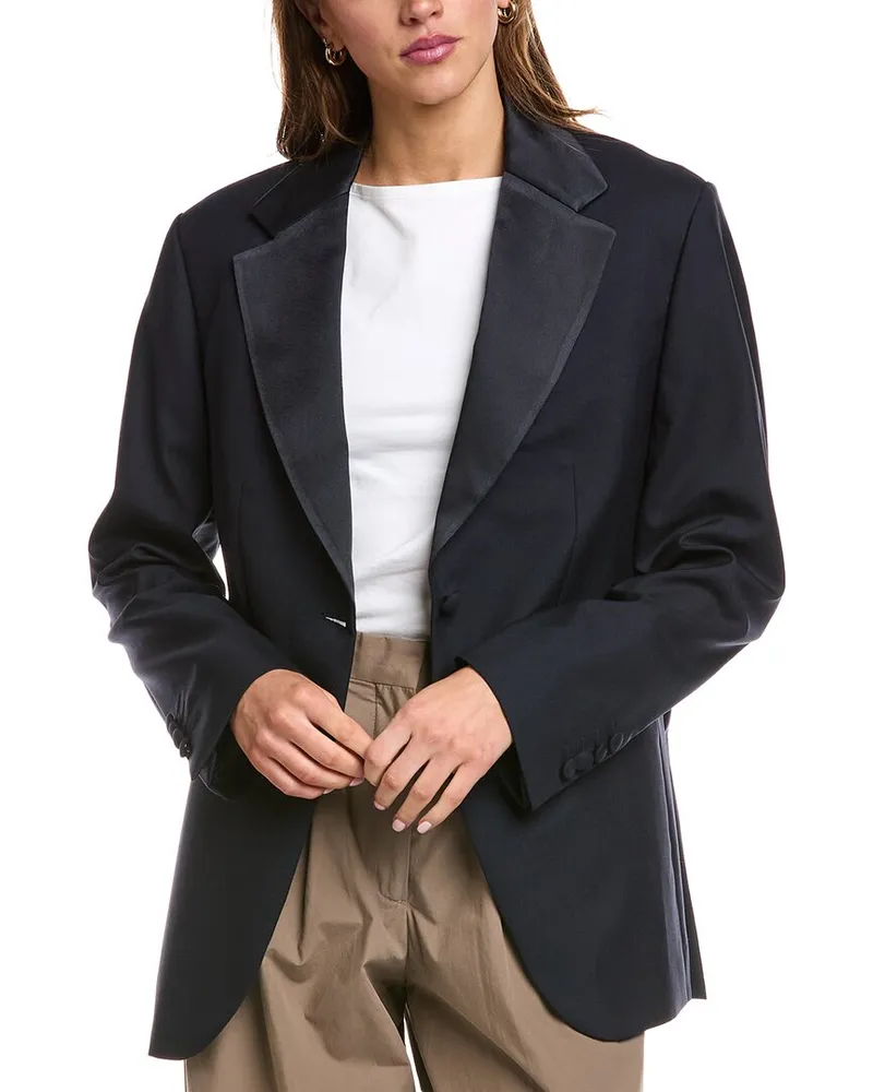 Officine Generale Officine Generale Giovanni Wool Jacket Blue