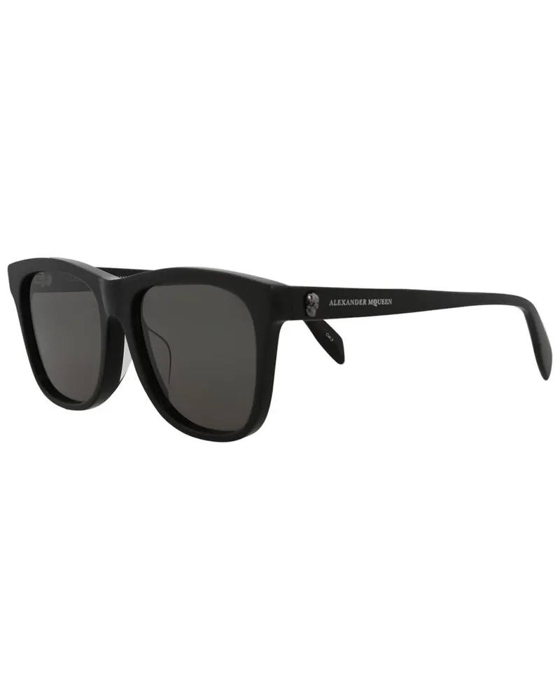 Alexander McQueen Unisex AM0158SA 56mm Sunglasses Black