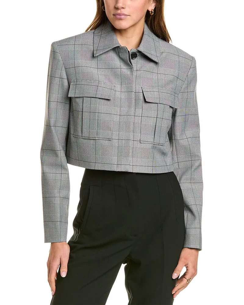 BCBGMAXAZRIA Cropped Jacket Black