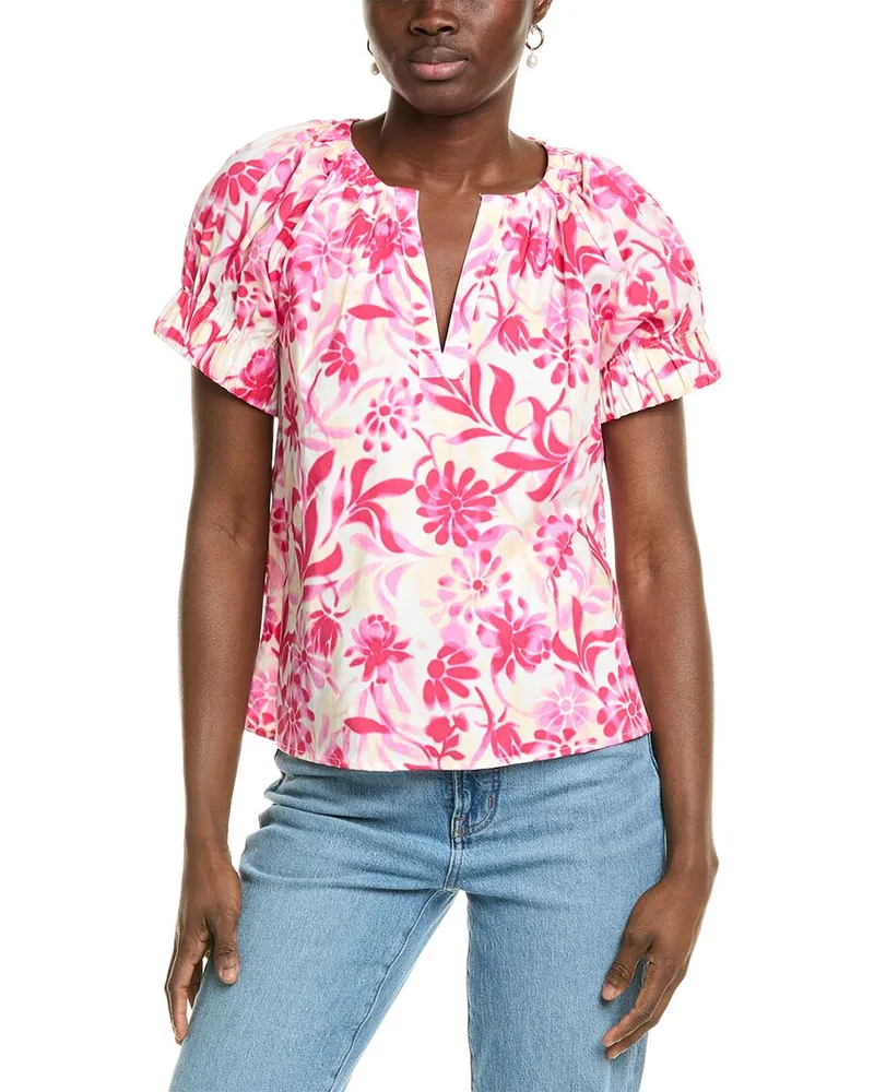 Nicole Miller Woven Shirt Pink
