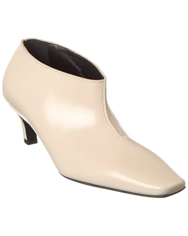 Totême Leather Bootie White