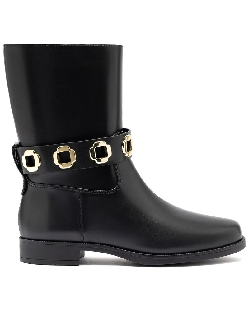 Larroude Larroudé Milan Leather Flat Bootie Nocolor