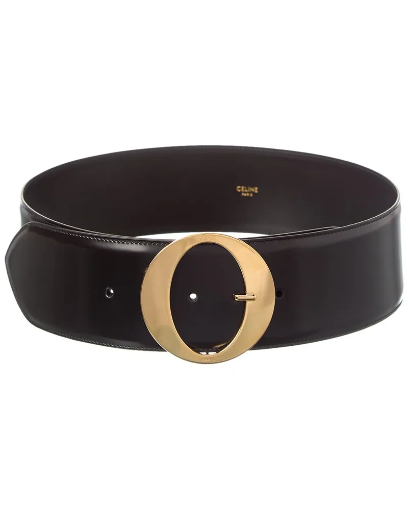 Celine Leather Belt Black