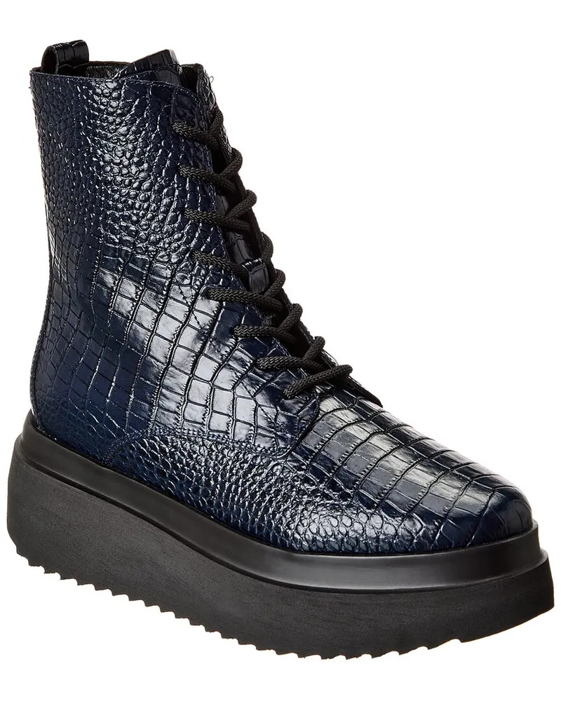 Aquatalia Ornella Weatherproof Suede Boot Blue