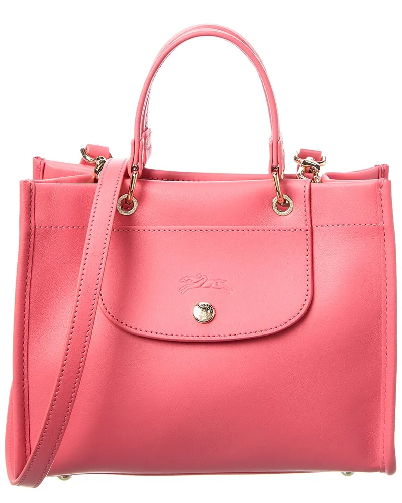 Longchamp Cabas Small Leather Handbag Pink