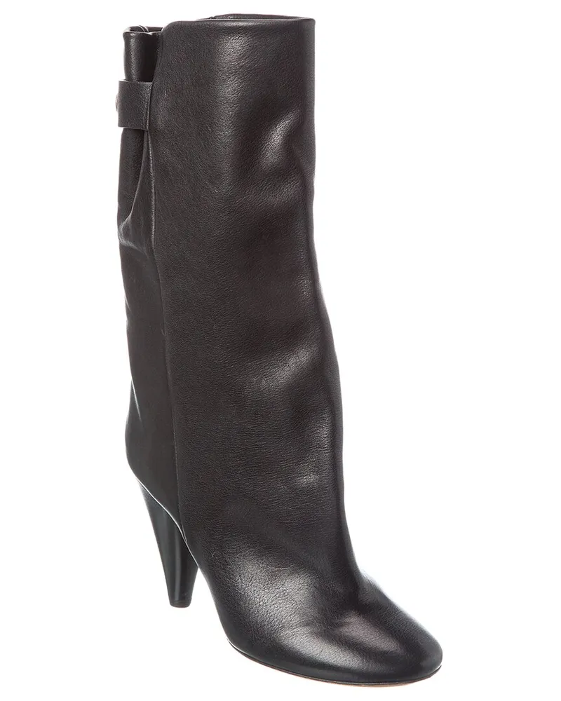 Isabel Marant Lakfee Leather Boot Black