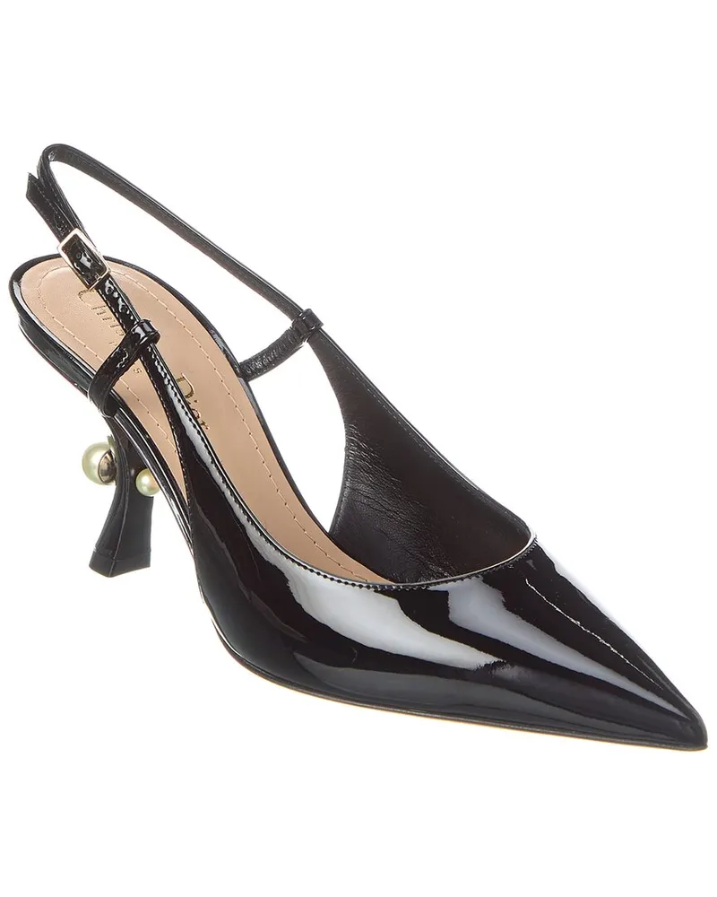 Dior Tribales Patent Slingback Pump Black