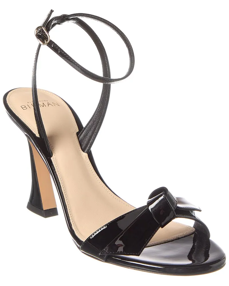 Alexandre Birman Clarita Bell 85 Patent Sandal Black