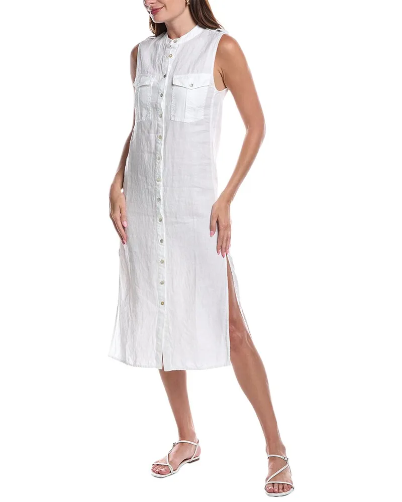 Nation Ltd Carina Linen Shirtdress White
