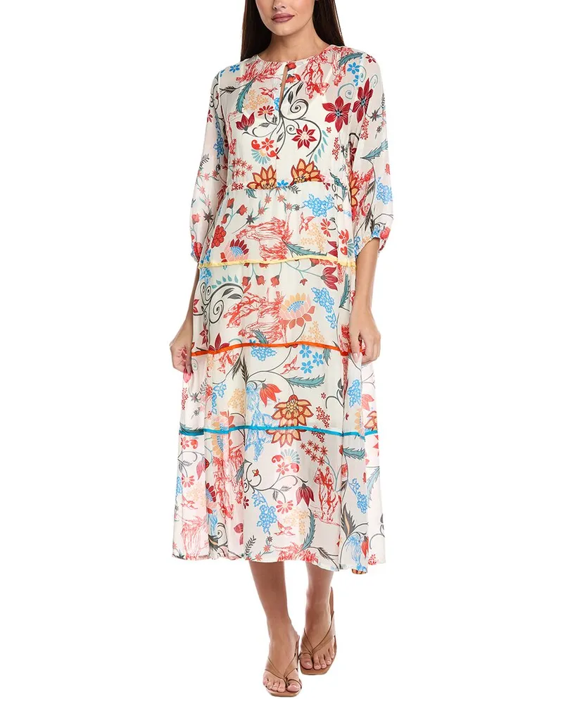 Johnny Was Els Maxi Dress White