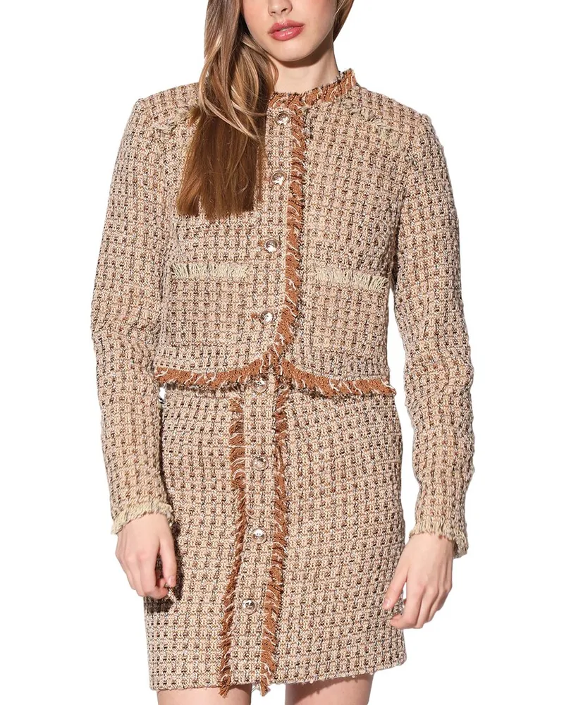 Walter Baker Irene Boxy Fit Wool-Blend Jacket Nocolor