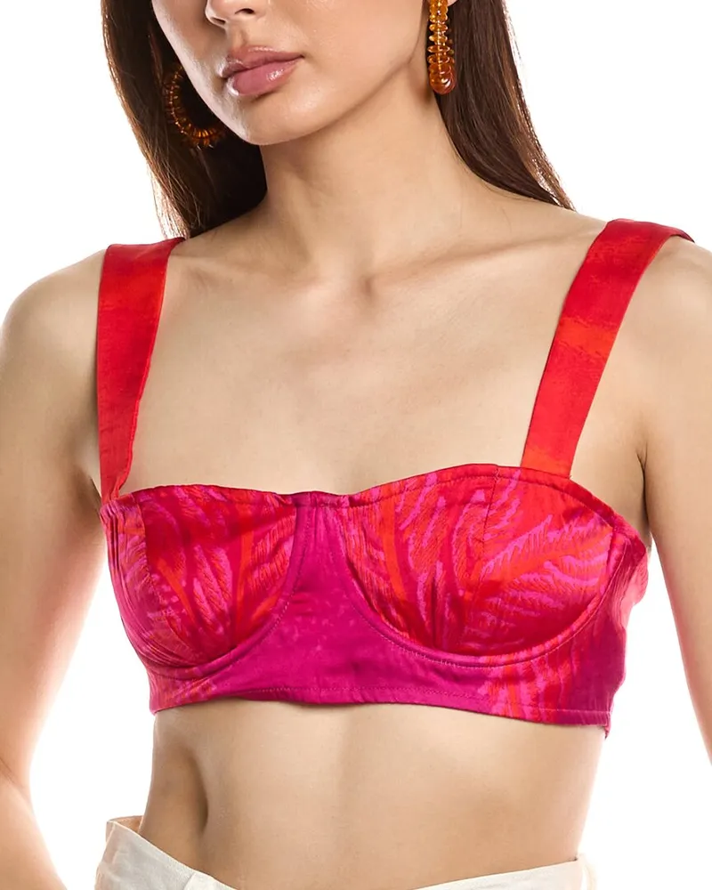 Hemant & Nandita Soma Bandeau Top Red