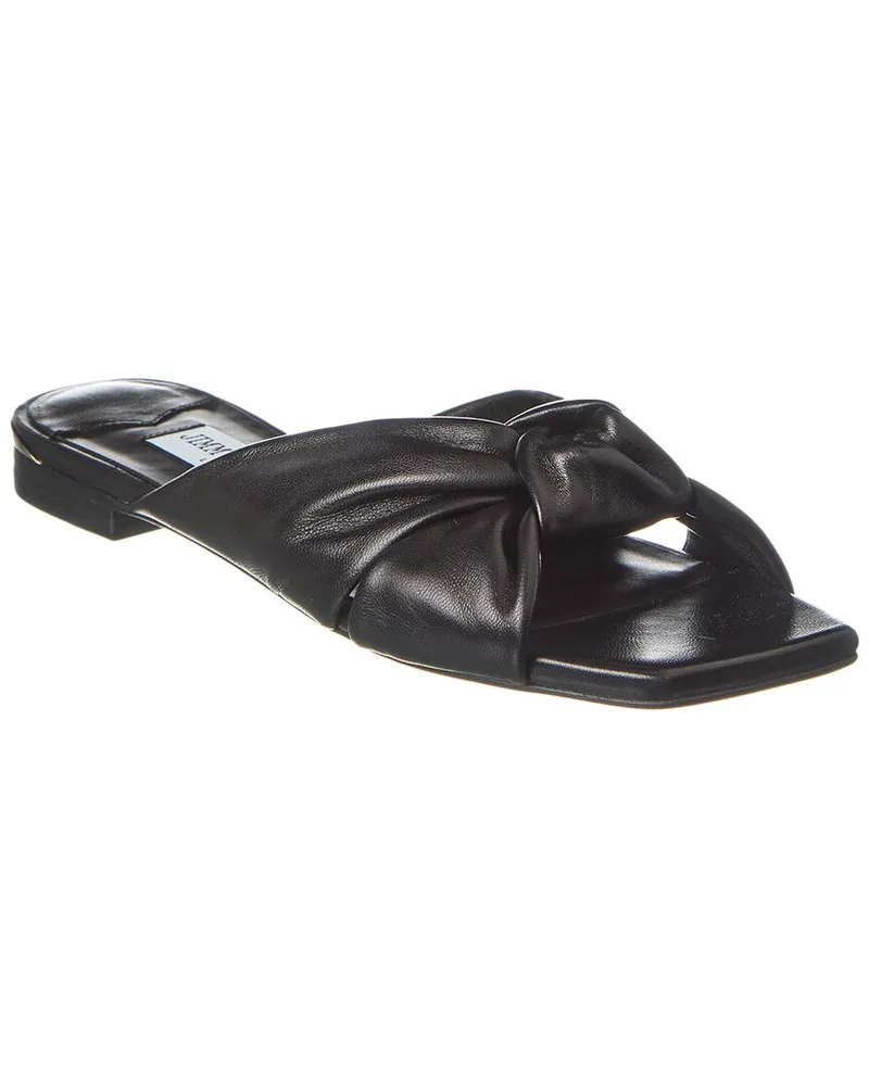 Jimmy Choo Avenue Leather Sandal Black