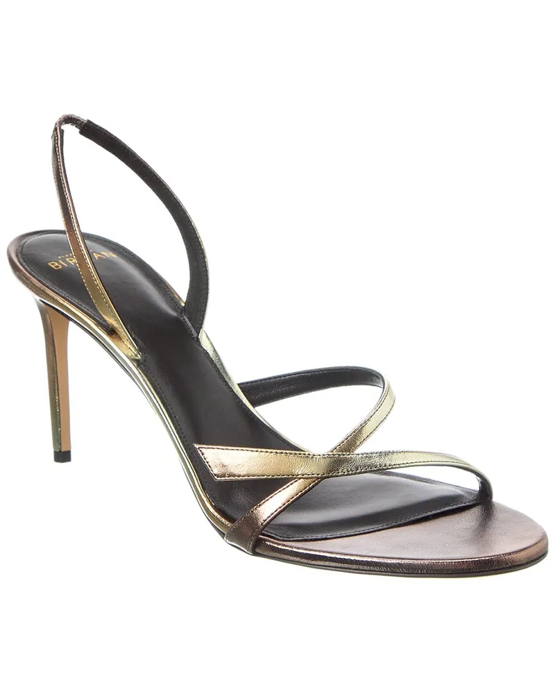 Alexandre Birman Tita 85 Leather Slingback Sandal Gold