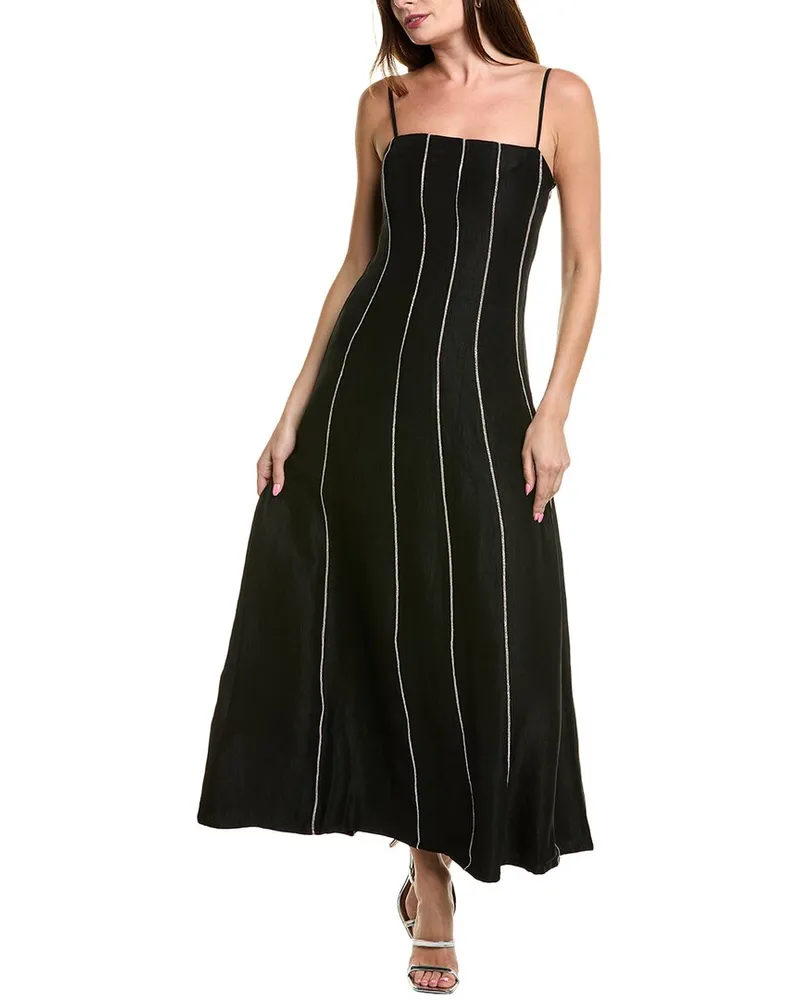 Rag & Bone Kennedy Embellished A-Line Dress Black