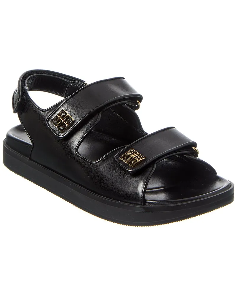 Givenchy 4G Strap Leather Sandal Black