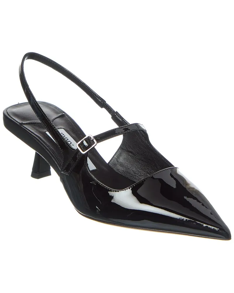 Jimmy Choo Didi 45 Patent Slingback Pump Black