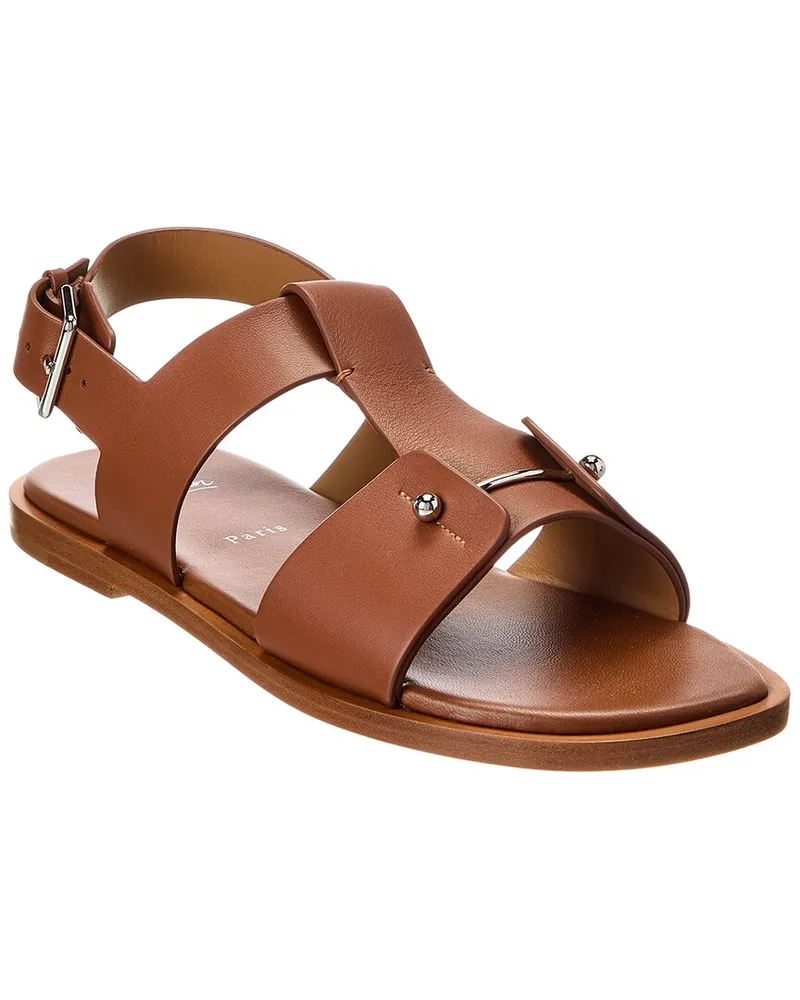 Christian Louboutin Chambeliss Leather Sandal Brown