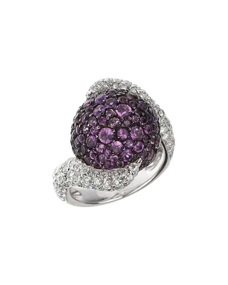 De Grisogono 18K 5.50 ct. tw. Diamond & Amethyst Ring (Authentic Pre-Loved Nocolor