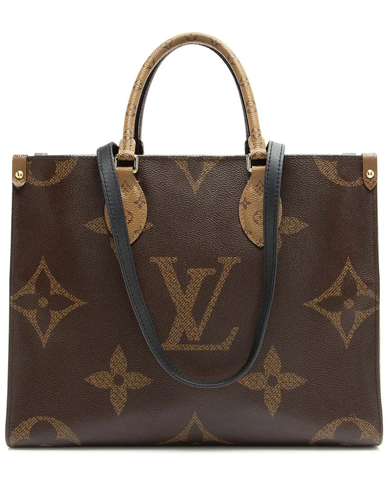 Louis Vuitton Brown Giant Monogram Onthego MM (Authentic Pre-Loved Nocolor