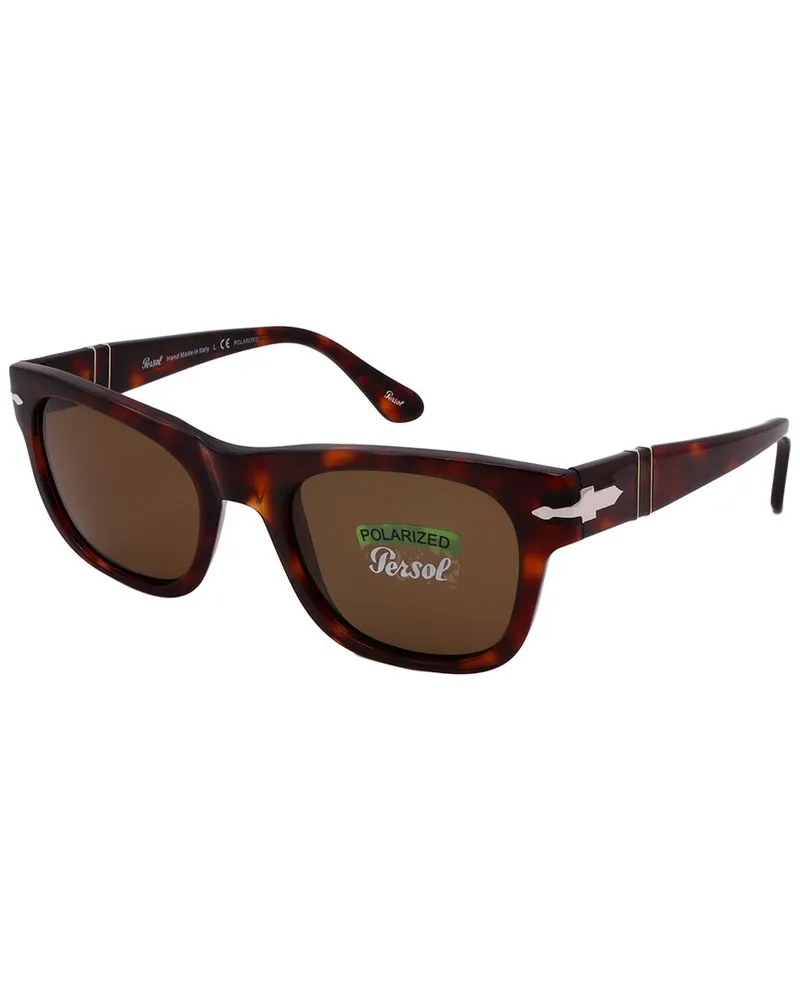 Persol Men's PO3269S 50mm Polarized Sunglasses Brown